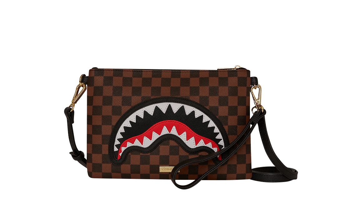 Sprayground Sawtooth Sharks In Paris Crossover Clutch - OnSize