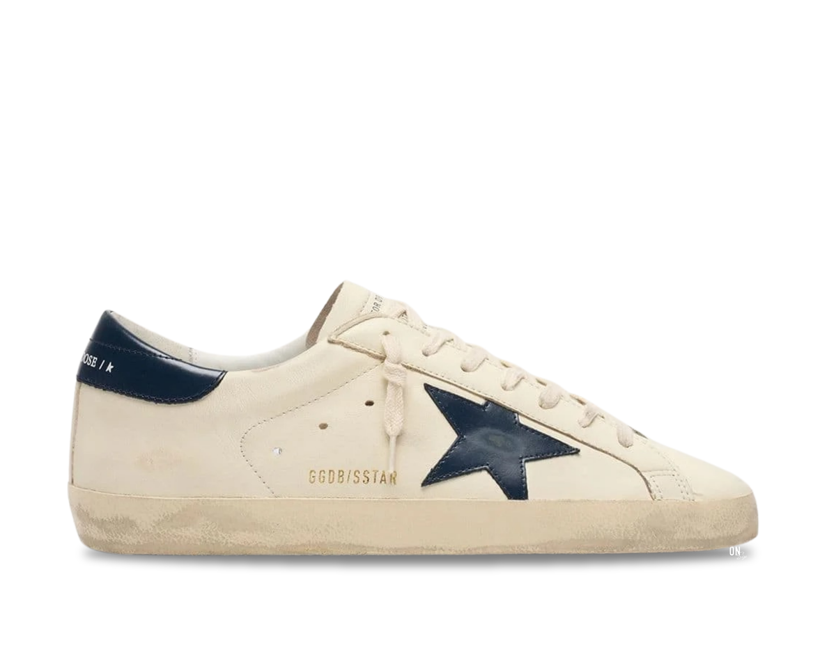 Golden Goose Super-Star Beige Night Blue - OnSize
