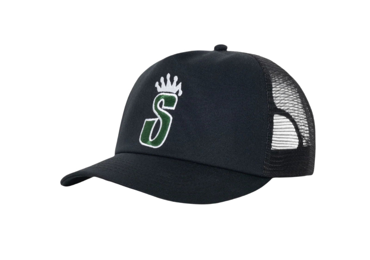 Stüssy Trucker S Crown Snapback Shadow Black - OnSize
